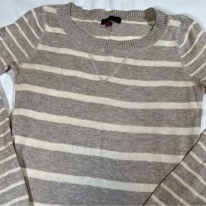 Vintage Grey Striped Knit Sweater Y2K Grunge Bella Swan Women’s XS Slim